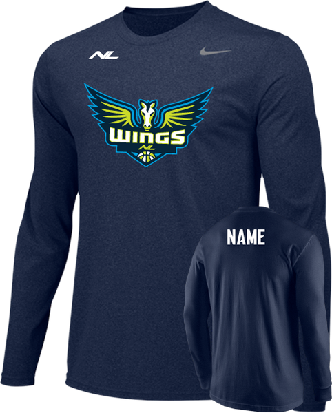 Girls Basketball Legend LS - Wings